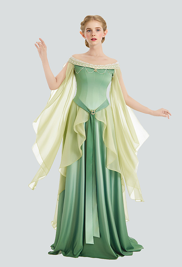 long sleeve off the shoulder wedding dress A-Line with Off-Shoulder Sleeves EU34 / Milk بيع فساتين سهرة Believe your dress should Anastasia Corset Gown w/ Color:Classic Green