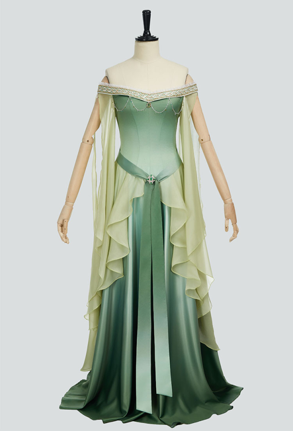 green emerald velvet dress Gradient Abstract Body Print L/S Knit Maxi Dress main image 1