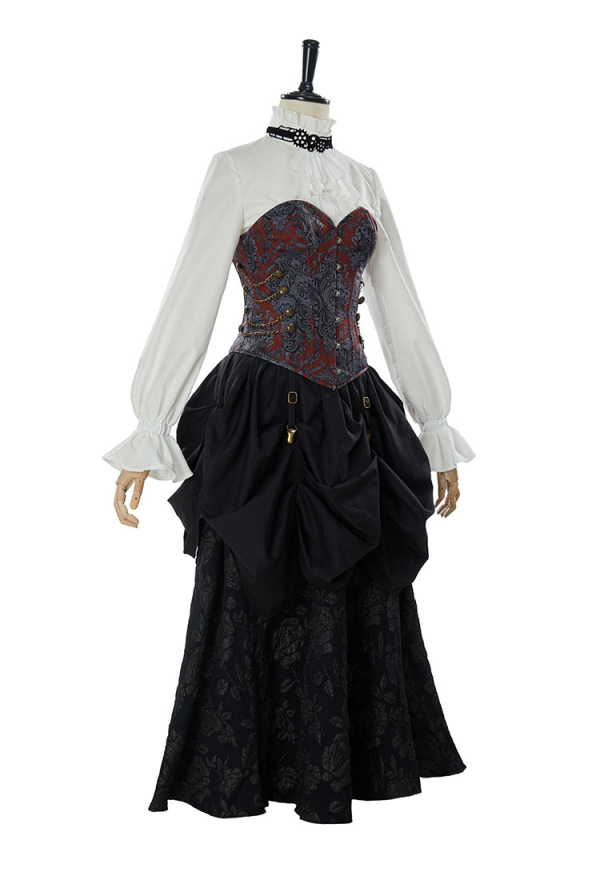 black steampunk dress Steampunk Black Wedding Dress 16 main image 0