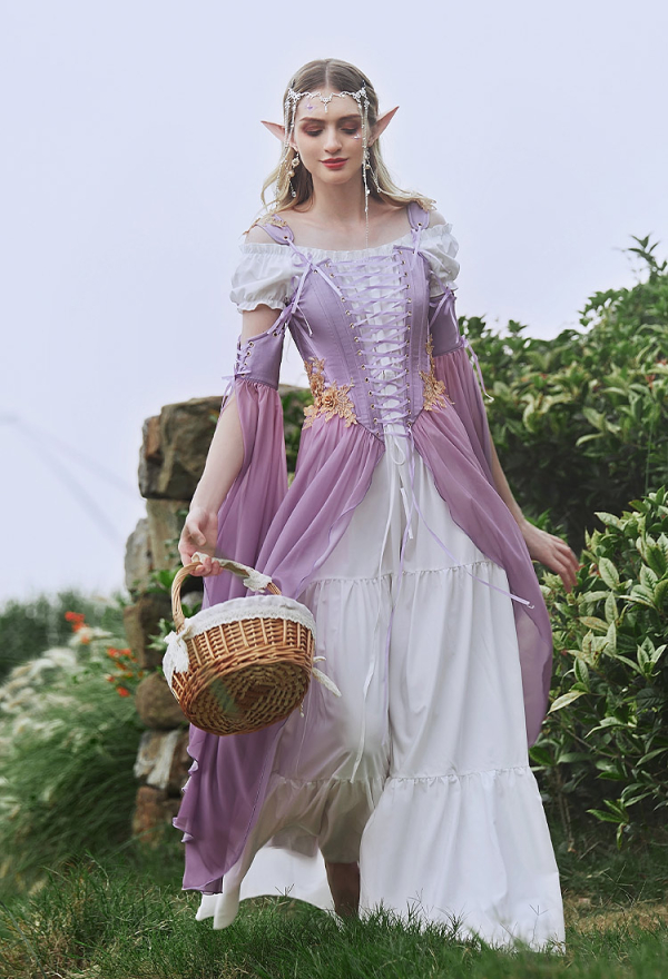 strapless open back dress Purple Mia Chiffon Fabric / 60’’ Wide Soft chiffon Sheer Fabric main image 0
