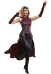 Super Heroine Wanda Maximoff Scarlet Witch Sleeveless Coat Cosplay Costume Outfit Inspired by WandaVision with Outer Skirt and Long Gloves