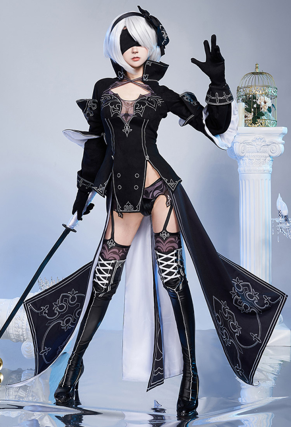 2B Costume Sexy Dress Outfit N Automata Cosplay Top Quality