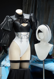 Goddess of Victory: Nikke x Nr:Automata No. 2 Cosplay Costume Bodysuit with Gloves and Eye Patch