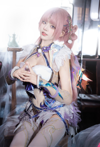 NARAKA: BLADEPOINT Ziping Cosplay Costume Bodysuit with Wings and Feather Hem