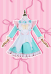 Needy Streamer Overload Ame Cosplay Costume Maid Outfit Dress with Apron and Socks