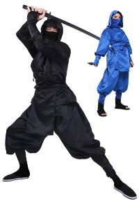 Japanisches Ninja Cosplay Kostüm für Erwachsene mit Kapuze