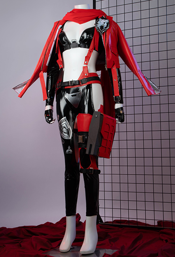 Goddess of Victory Nikke Red Hood Cosplay Costume Top Jacket with Pants Full Set