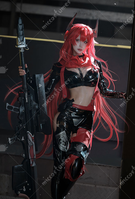 Goddess of Victory: Nikke Red Hood Cosplay Costume Top and Pants with Jacket