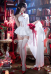 Goddess of Victory: Nikke Mihara Bonding Chain Cosplay Costume White Dress with Headdress and Socks