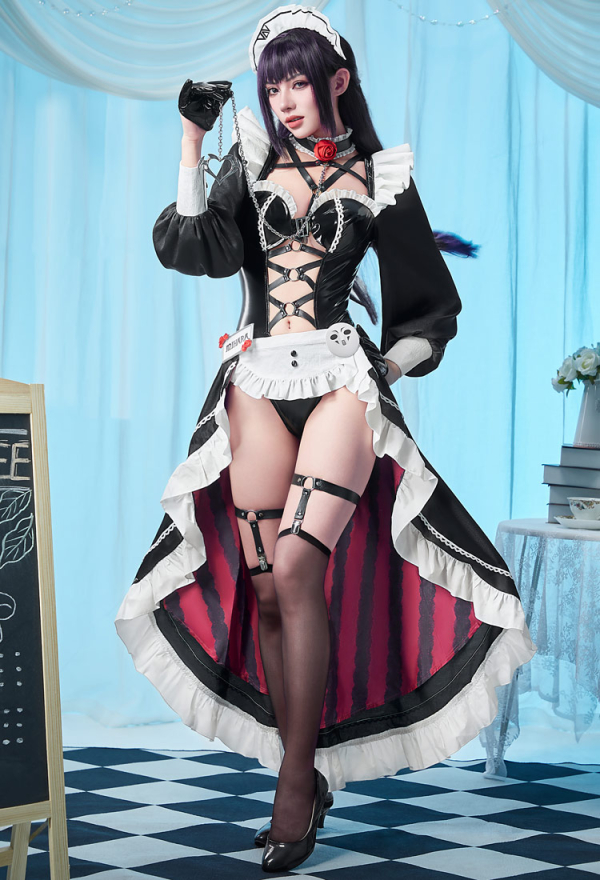 NIKKE ミハラ コスプレ Goddess of Victory: Nikke Mihara Maid Cosplay Outfit - Bodysuit