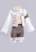 Goddess of Victory: Nikke Blanc Fortune Express Skin Cosplay Costume Top and Pantyhose with Thong and Hat