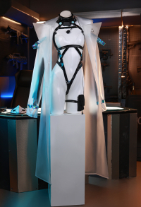 Goddess of Victory: Nikke Hua Pi Cosplay Costume Bodysuit with Coat and Mask