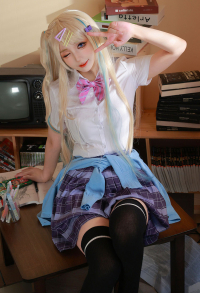 You Were Experienced, I Was Not: Our Dating Story Luna Shirakawa Cosplay Costume School Uniform Set