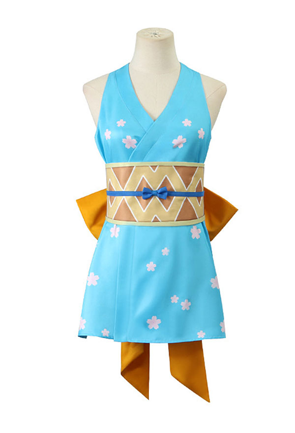 Blue hot sale kimono dress