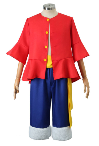 One Piece Monkey D Luffy Cosplay Top Hosen Set Cosplay Kostüm