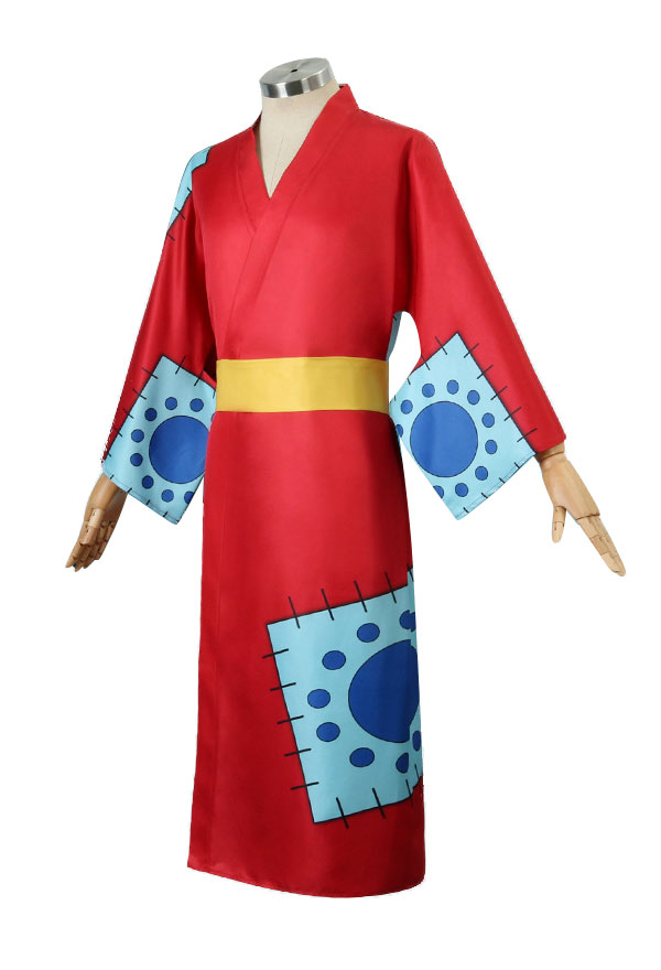 One Piece Monkey D Luffy Anime Cosplay Traje, Wano Country Arc