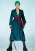 OP Roronoa Zoro Cosplay Costume Green Coat Uniform Set