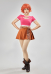 OP Nami Cosplay Costume Pink Hollow Short Sleeve Top