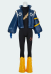 OP Zoro Cosplay Costume Jumpsuit with Jacket Gloves