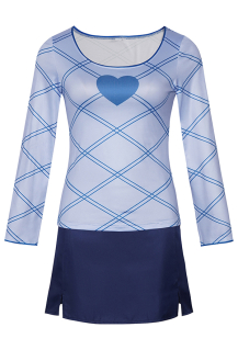 Game Cosplay Costume - Women Sexy Cutout Backless Dress with