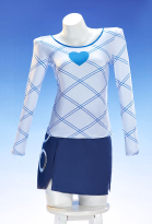 OP Nami Live-action Movie Ver Cosplay Costume Heart-shape Suit Top and Skirt