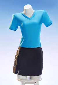 OP Nami Live-action Movie Ver Cosplay Costume Blue Suit Top and Skirt