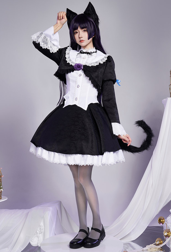 Ruri Gokou Oreimo Cosplay Kawaii Lolita Rock Top Hemd Strumpfhose Cosplay Kostüm