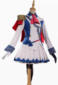 Uma Musume Pretty Derby Tokai Teio Cosplay Costume Coat and Pleated Skirt with Shawl and Gloves