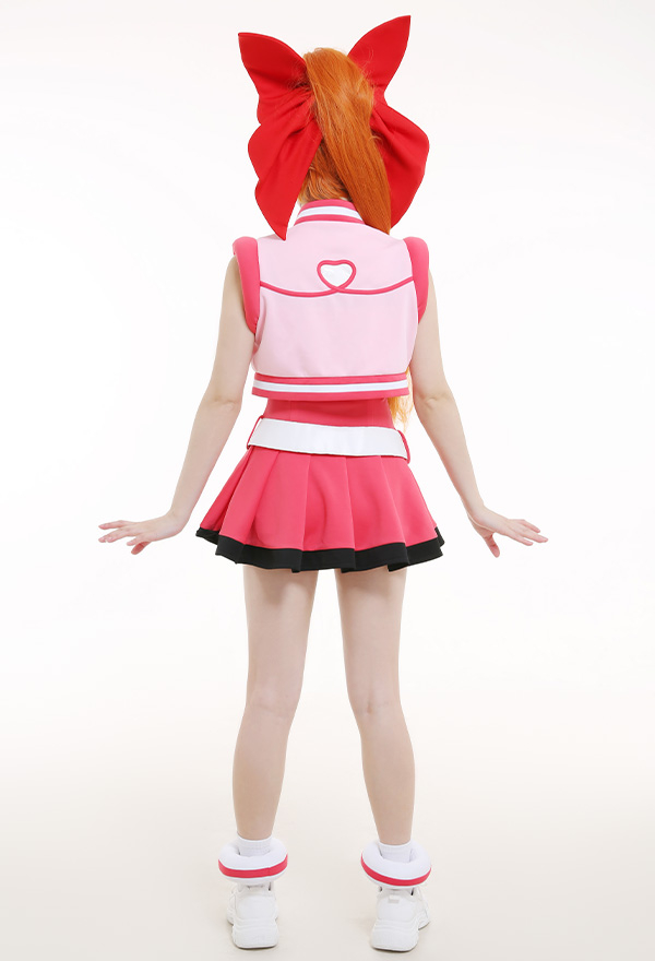 PPGZ Girls Z Hyper Blossom Momoko Akatsutsumi Kleid Cosplay Kostüm