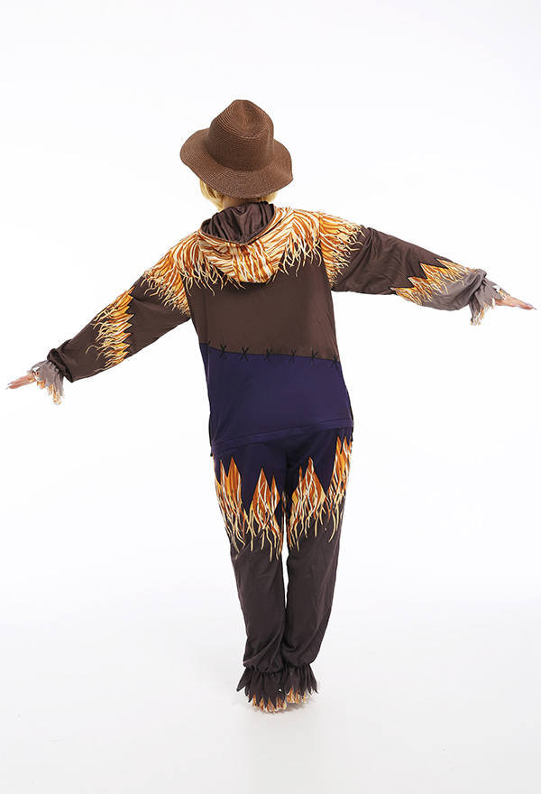 Scarecrow Onesie Pajamas Long Sleeve Kigurumi - Women Onesie Kigurumi  Cosplay Costume with Hat | Outfits for Sale