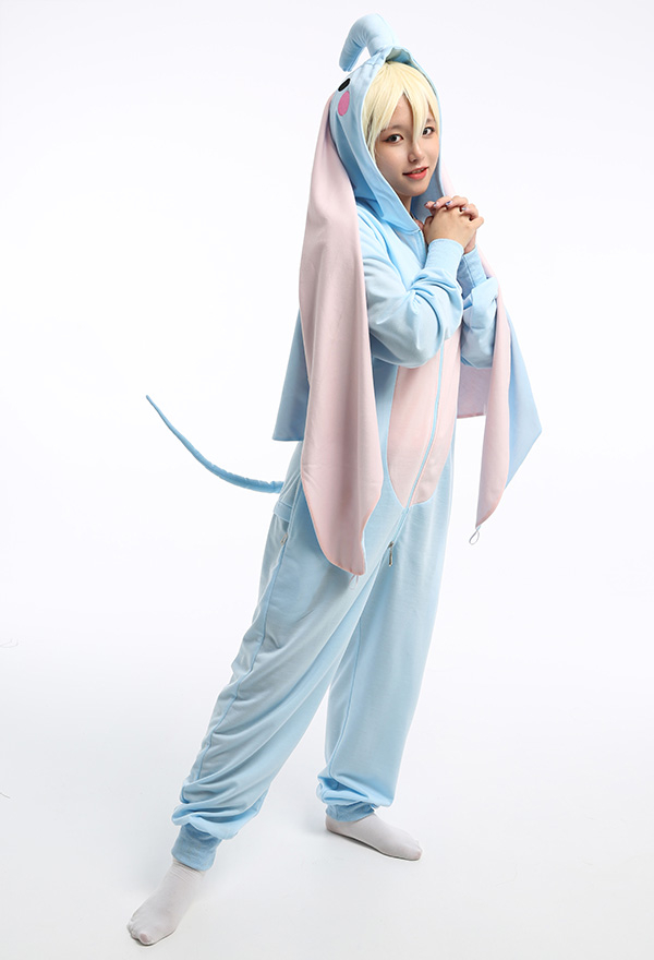 Blue Stitch Animel Cosplay Kigurumi Adult Women Pijama Stich