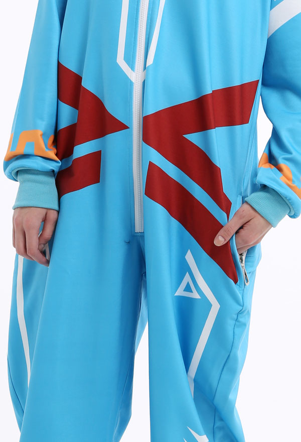 Link Blue Pattern Homewear Onesie Pajama - Women Adult Kigurumi