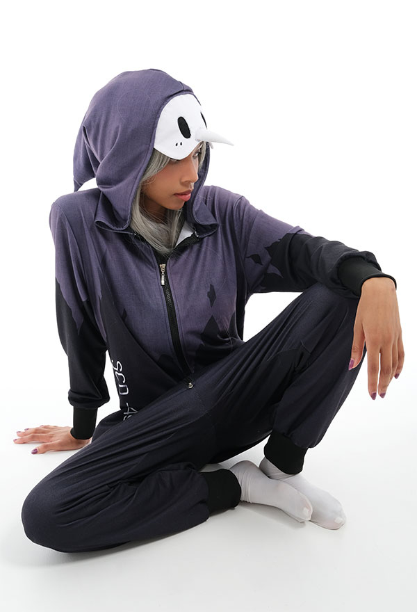 Pestarzt Overall mit Kapuzen Pyjamas Lange Arm Onesie Homewear Kigurumi Jumpsuit Kostüm Cosplay Halloween Anzug