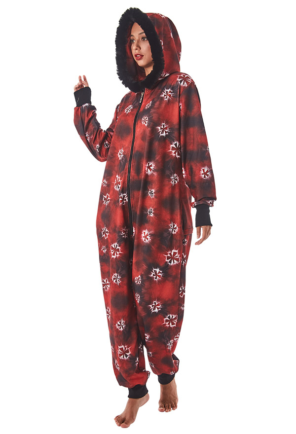 Womens red onesie discount pajamas