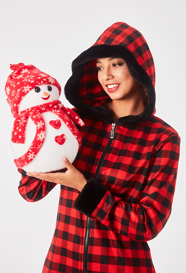 white christmas dresses Women's Christmas Printed Off-Shoulder Autumn and Winter Dress main image 0