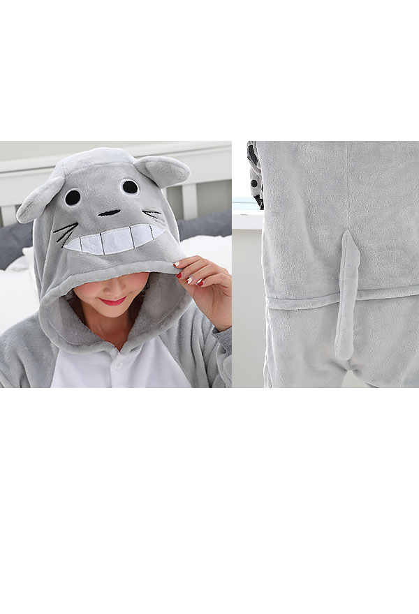 Totoro Pajamas Flannel Kigurumi Pajamas Pajamas for Sale