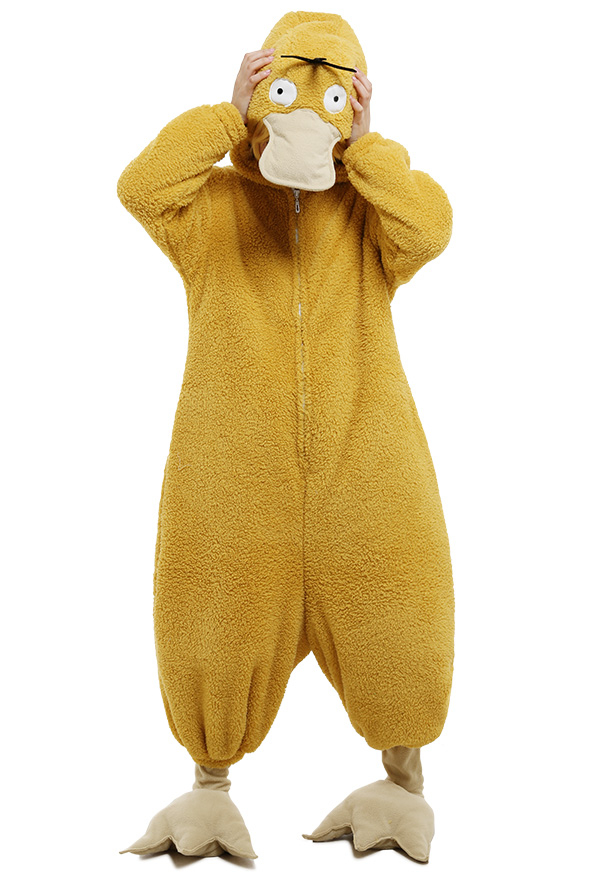 Combinaison Pyjama Psyduck Automne Hiver pour Femme Halloween Partie