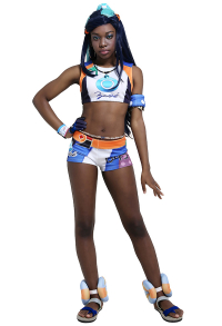 Sword and Shield Gym Leader Nessa Cosplay Costume