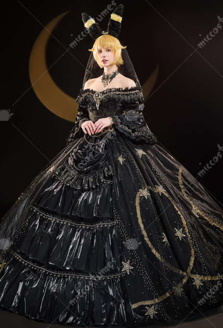 PM Derivative Princess Serie Dress Suit Top Skirt with Veil Waist Chain Cosplay Costume