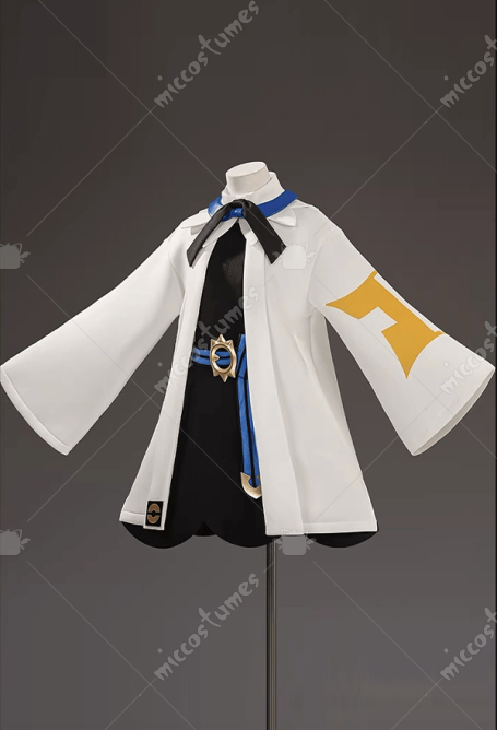 PM Gwynn Cosplay Costume Dress and Jacket with Belt and Gloves