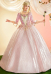 Barbara Princesse Anneliese Cosplay Costume Robe avec couronne et collier ras-du-cou
