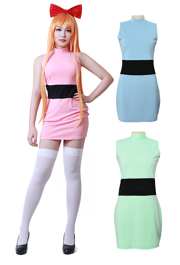 Disfraz Cosplay de Girls Blossom Bubbles Buttercup Adultos