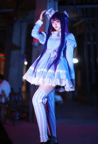 Panty Stocking Cosplay Costume Stocking High-end Quality Version of Dress with Hat and Belt