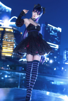 Panty Stocking Stocking Cosplay Costume Dress with Sleeves and Stockings