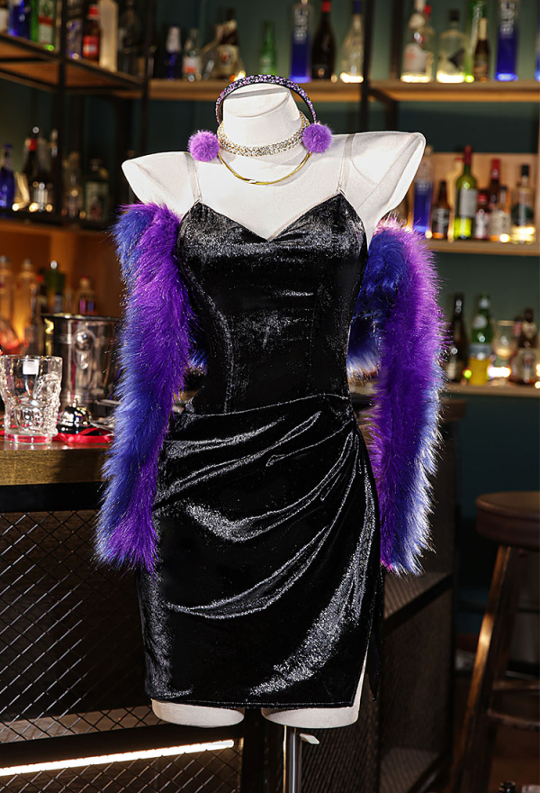 Panty Stocking Panty Black Evening Dress - Anime Cosplay | Top Quality Cosplay Outfits for Sale Panty Stocking Panty Black Evening Dress - Anime Cosplay | Top Quality Cosplay Outfits for Sale