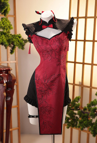 Panty Stocking Panty Figure Version Cosplay Costume Chinese-style Cheongsam with Shorts and Socks