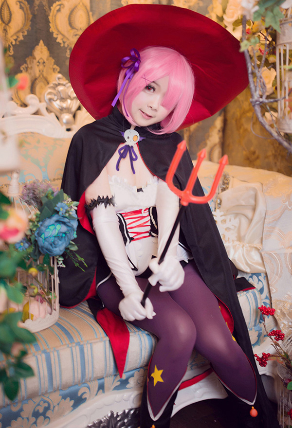 從零開始的異世界生活小惡魔拉姆cosplay萬聖節動漫服裝