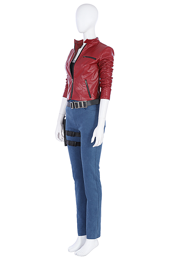 Resident Evil 2 Remake Claire Redfield Cosplay Costume Top Level