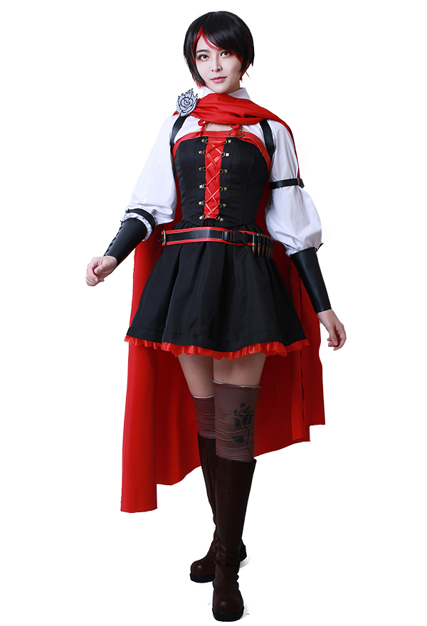 Disfraz Cosplay de RWBY Season 4 Ruby Red Rose