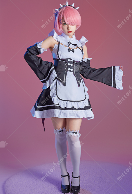 Re:Zero Starting Life in Another World Ram Cosplay Costume